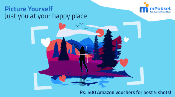 mPokketOfficial's tweet photo. Love yourself? Then shoot yourself!📸
DM us pictures where you were happy &amp; at one with yourself. Our top 5⃣favorites will win a ₹500 Amazon voucher!
So what are you waiting for? Start clicking and sharing!  Contest open till 19th March.
#ContestAlert #mpokkethaina https://t.co/FEUbLJFrju