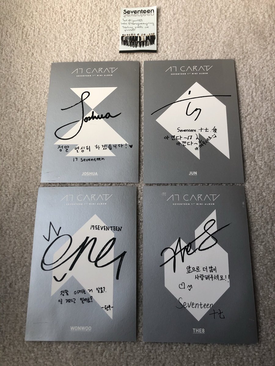 ijan583's tweet photo. Seventeen WTS/Selling

17 Carat Postcards (black) - 
$5 for Jun
$4 for Joshua, Wonwoo, and The8 
(Slight damage on back)

Available: Joshua, Jun, Wonwoo, The8

Please DM if interested!

#svtwts @carattrade @pctradeusa @kpoptradeusa @nabongtrade @svttradingusa pls retweet! https://t.co/HyzIekzdcu