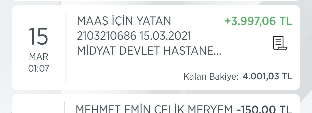 Çift maaş algısı yapılıp, asgarî ücretin biraz üstünde maaş almaktır
#TürkiyedeSağlıkçıOlmak