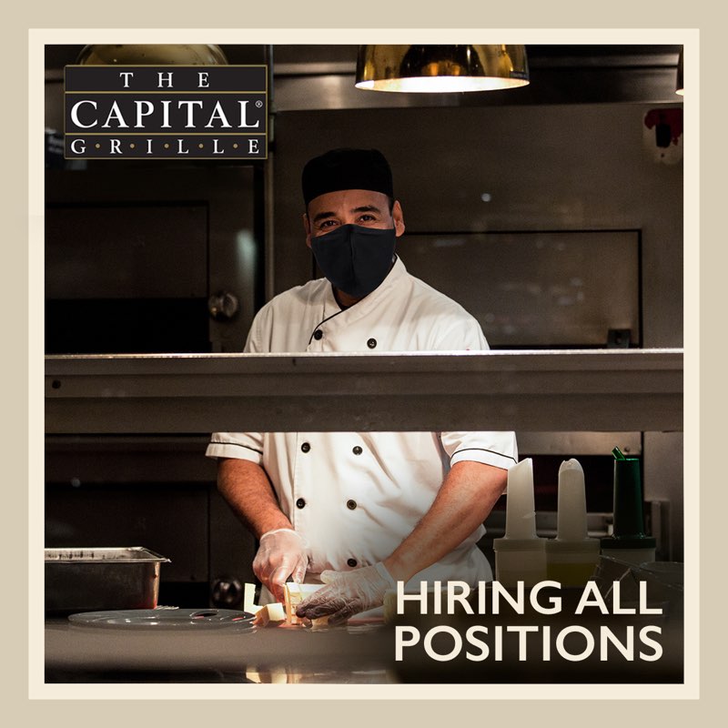Excited to share that we are hiring for all positions at our Parsippany, NJ location. I invite you to apply today at srgjobs.darden.com. #TeamCapitalGrille #hiring