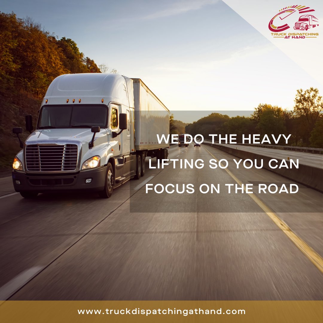 dispatching_at's tweet photo. Trucks Dispatching at Hand provides the prospect of high paying loads while you drive. In addition, we can handle the rest of your administrative overhead such as negotiating rates and handling necessary paperwork.

#dispatchingservices #dispatch #dispatchwork #dispatchers https://t.co/oyVU2Piuok