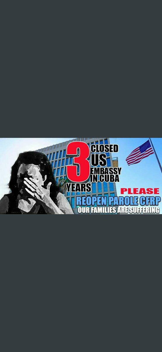 OsmaraQueipo's tweet photo. Cubans Families need Help please
#ReopenConsularServices
#ContinueCubaCFRP
#AcuerdosMigratoriosCubaUSA
#FamiliesBelongTogether
@POTUS @FLOTUS @AliMayorkas
@SecBlinken @SenatorMenendez https://t.co/DgttuHwn2P
