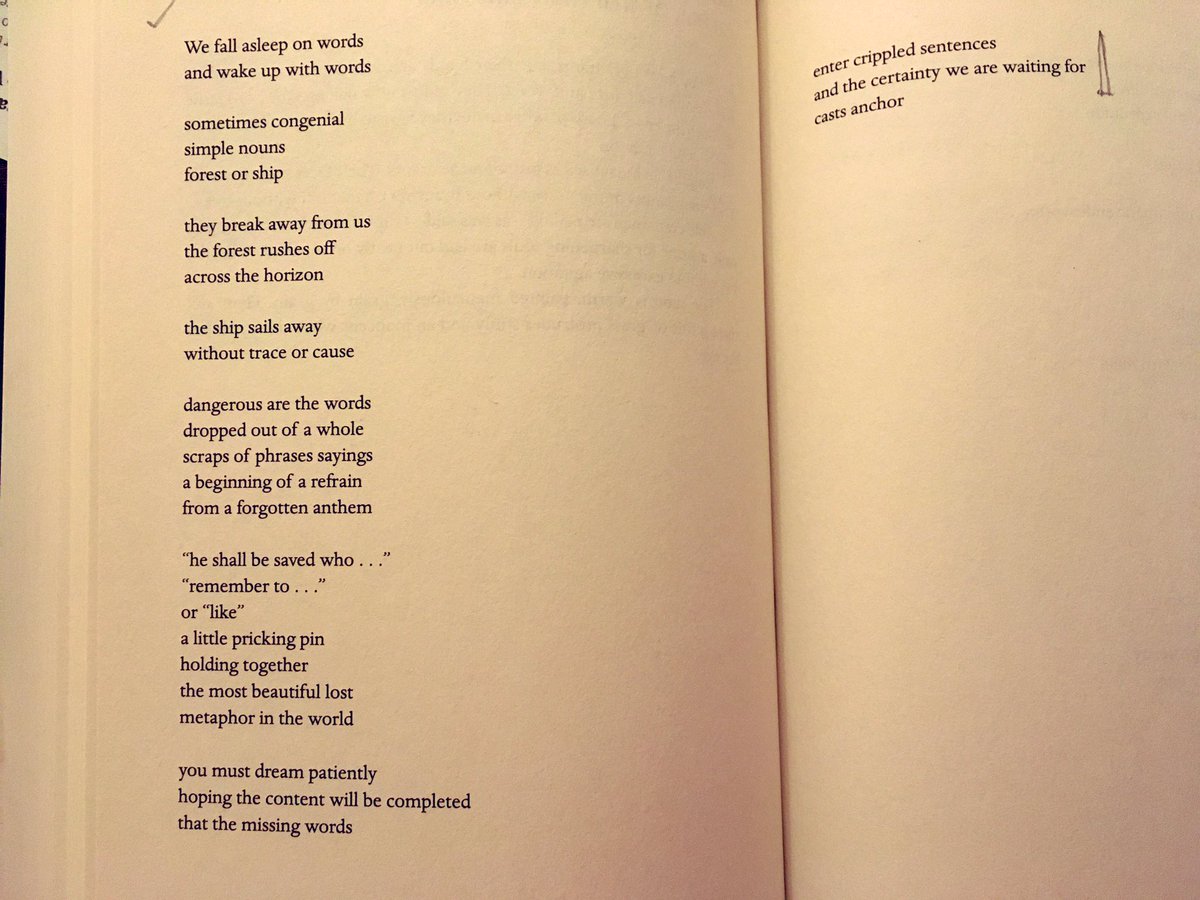 Herbert Zbigniew. Untitled from, ‘Inscription: In memory of my father’. (1969). TS Eliot on this same struggle with words: “a raid on the inarticulate with shabby equipment always deteriorating in the general imprecision of feeling” #poetry