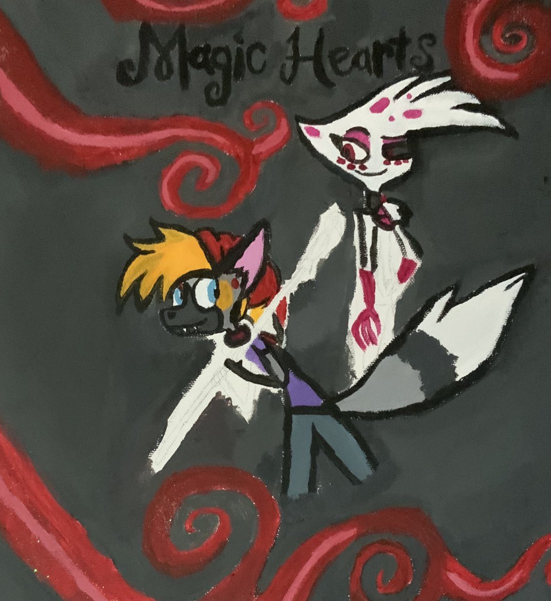 madgurl97's tweet photo. Almost done.
#WIP #HazbinHotel #HazbinHotelAngelDust #HazbinHotelOC #HHOC #Hellhound #MagicHearts #artwork #acrylicpainting https://t.co/JO9LmW6556
