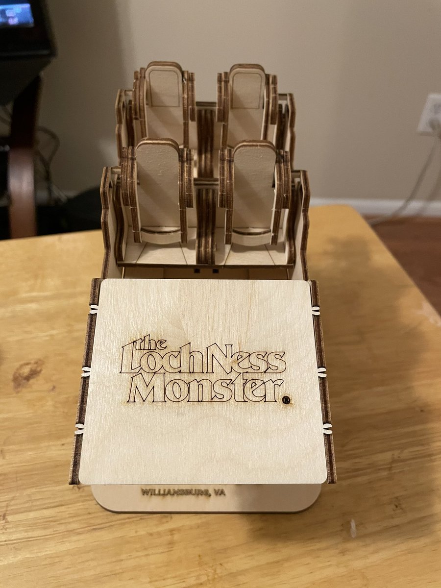 chrisdarling's tweet photo. Had some fun building this Coaster Cutout from @coasterdynamix  #rollercoasters #coastercutouts #buschgardensva #lochnessmonster #legacyofarrow https://t.co/0aC8VVsE8w