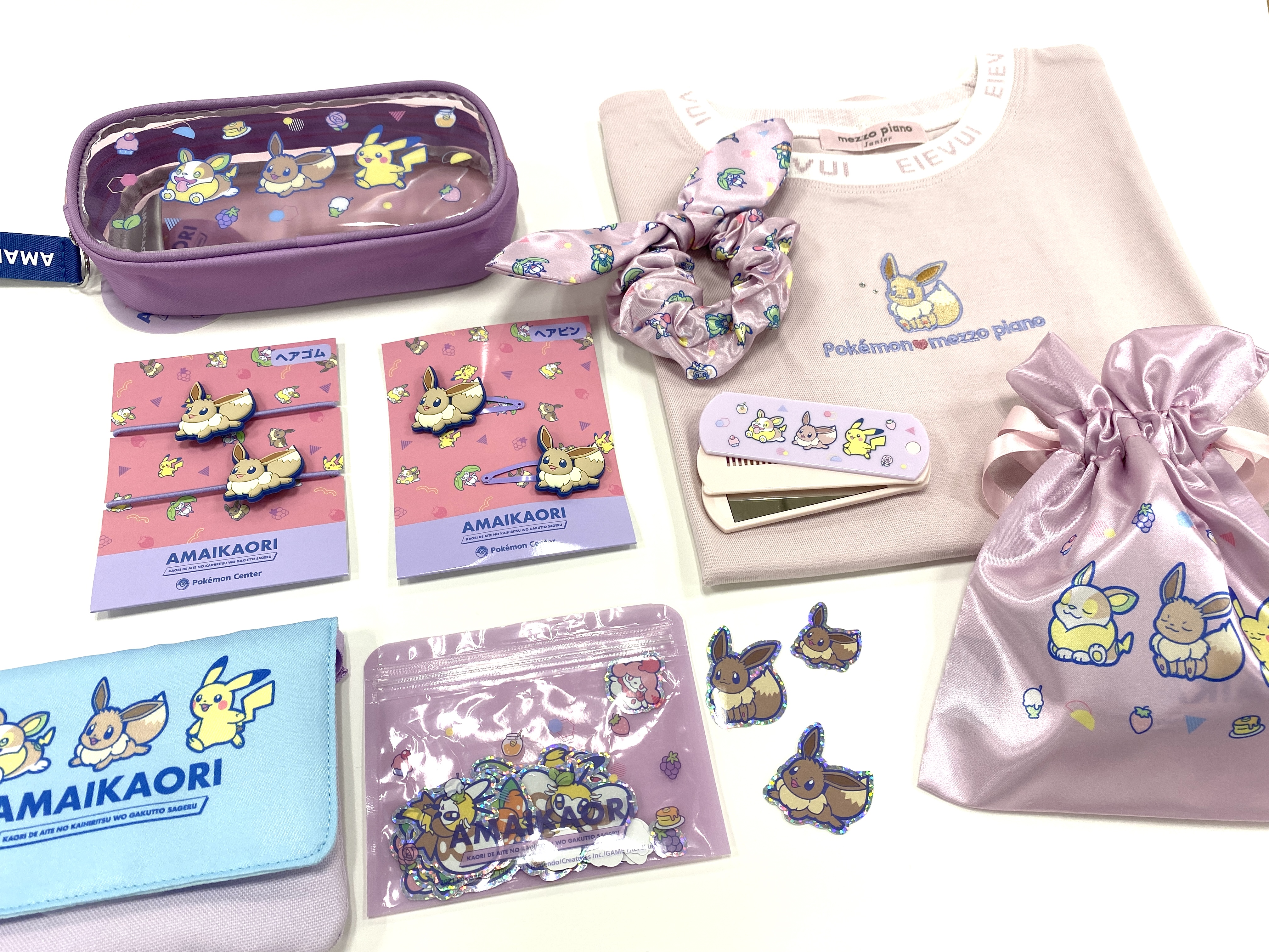 公式 プロジェクトイーブイ 続 3月日 土 わざ あまいかおり をテーマにした春らしい華やかに香るグッズが ポケモンセンターに登場するよ ドレディア ペロリーム アブリボン アママイコたちの あまいかおり に イーブイたちもつられて
