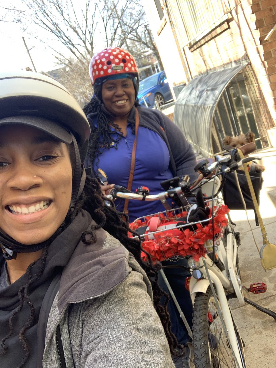 My daughter heard my @BikeLeague presentation, got inspired, and wanted to go for a ride on @bikeshare.  We even brought her doggie Riley along for the ride. Finally converted her. #bikedc #bikeva