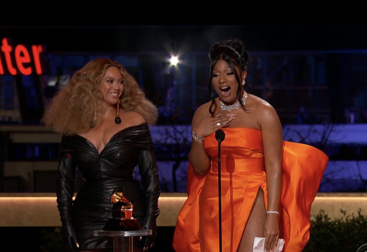 #SavageRemix wins “Best Rap Song” at the 2021 #GRAMMYs  tonight. 👑

Congrats <a href="/theestallion/">TINA SNOW</a> &amp; the Bey! 💖