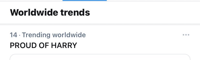KingsUpdatesHL's tweet photo. 📈| ‘Harry Styles’ and ‘PROUD OF HARRY’ are both trending worldwide! 🥳 https://t.co/GJmNAM2PlR