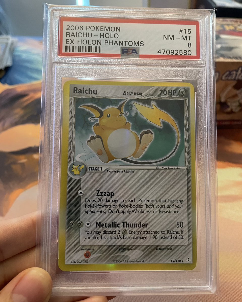 IslandGrown11's tweet image. Raichu Holo PSA 8 Giveaway!

How To Win:
Follow / Like / Retweet / Tag 2 People
Winner Selected Friday March 19th!
Good Luck! 🤙