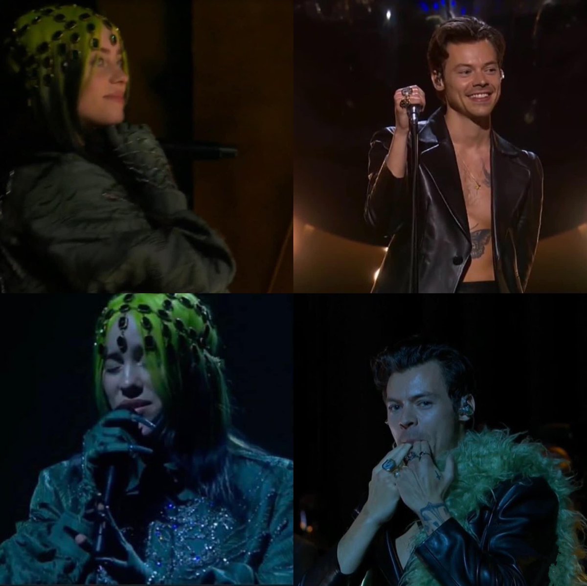 amarillitaaa's tweet photo. La forma en la que Billie veía a Harry y como Harry le Chifló como albañil en forma de apoyo.
Los amo tanto.😭
 #GrammysTNT
#GRAMMYs 

PROUD OF HARRY https://t.co/idAJlQVLej