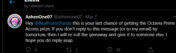 RealPoeticPanda's tweet photo. @ashenone07 FUCK, I didn't check twitter... https://t.co/ZWsfSt55aW