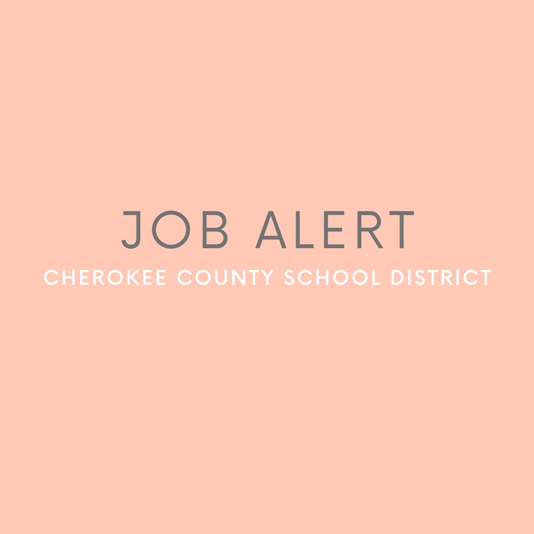 The Cherokee County School District is seeing an outstanding nutritionist/dietitian to serve as a School Nutrition Facilitator. 

DM us for the link to apply or contact CCSD Recruitment Coordinator, Lindsay Bowley, @ Lindsay.Bowley@cherokeek12.net