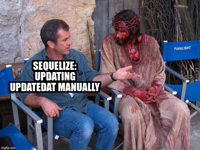 overflow_meme's tweet photo. Sequelize: updating updatedAt manually https://t.co/GPTFrSLGJc #mysql #javascript #nodejs #sequelizejs https://t.co/42HTO3U4XD