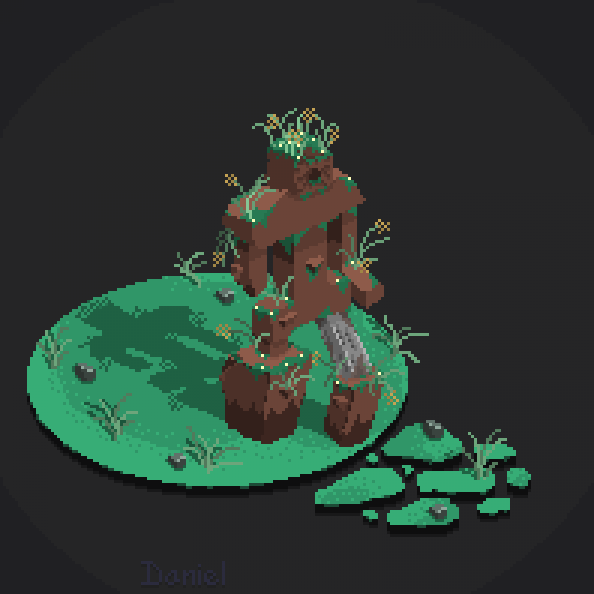 BitsDannie's tweet photo. #dirt GOLEM by me for today's @Pixel_Dailies challenge!

#pixelart #pixel_dailies https://t.co/183WCL8iZ8