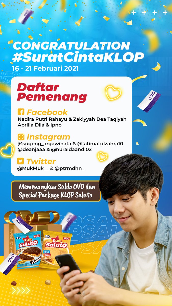 Selamat untuk para pemenang #GuessTheNewVariants  Yuk kirimkan data diri kamu melalui pesan selengkap-lengkapnya.

Data kamu ditunggu hingga 3 hari kedepan. Jika melewati hari yang ditentukan, akan dianggap hangus. Congrats!😉