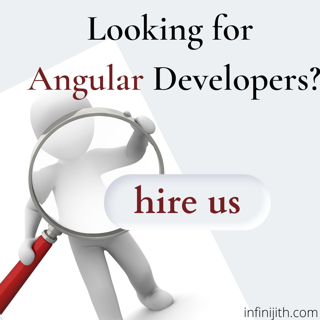 Infinijithtech's tweet image. Looking for #AngularDevelopers ? Infinijith is a leading app development company where you can find your Angular development team. 
Hire us: infinijith.com/hire-developer…
#hireangulardevelopers #hireangularjsdevelopers #angulardevelopmentteam #angularappdevelopment #angularjs #angular