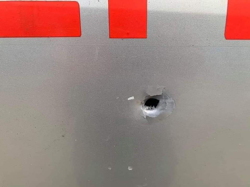 A car owned by KBZ Bank was shot by the junta terrorists. Thanks god, there is nobody inside. 
#CrimesAgainstHumanity 
#Mar15Coup
#WhatsHappeningInMyanmar