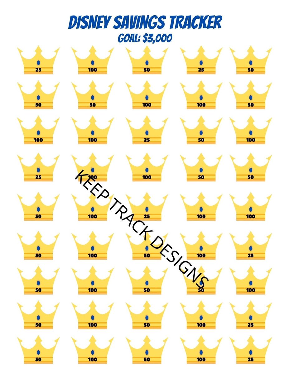 Excited to share this item from my #etsy shop - #Disney #Vacation #Holiday #Savings #Tracker #Template etsy.me/38EVVeP