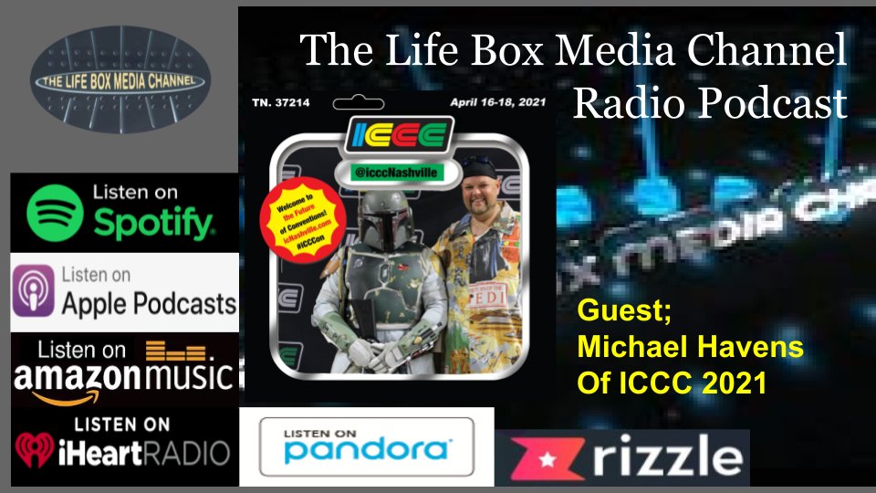 TheLifeBoxMedia's tweet photo. We Interview Michael Havens Of The @ICCCNashville Annual Convention April 16, 2021 Thru April April 18, 2021 At The Sheraton Music City Hotel 777 McGavock Pike Nashville TN
#MichaelHavens #ICCC #ICCNashville #ICCCon #SCIFI #SCIFIConvention #StarWars
https://t.co/1JjkIr2AEi https://t.co/xiBWFqjrfR