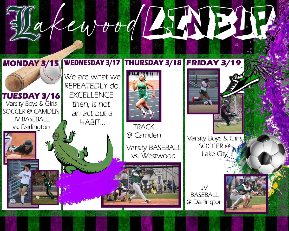 Join us this week at the Swamp!