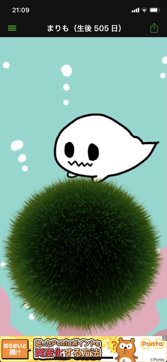 しみちゃん 新しい1日は新しい物語の始まり まりも というアプリ をご存じじゃろうか たまに水換えをして 日々少しずつ大きくなるまりもを眺めるだけのアプリじゃが 何年も愛でてる人が多いのじゃ しみのまりもは550日 でここまで育ったのじゃ 1000 しみちゃん 新しい1日は新しい物語の始まり まりも というアプリ をご存じじゃろうか たまに水換えをして 日々少しずつ大きくなるまりもを眺めるだけのアプリじゃが 何年も愛でてる人が多いのじゃ しみのまりもは550日 でここまで育ったのじゃ 1000