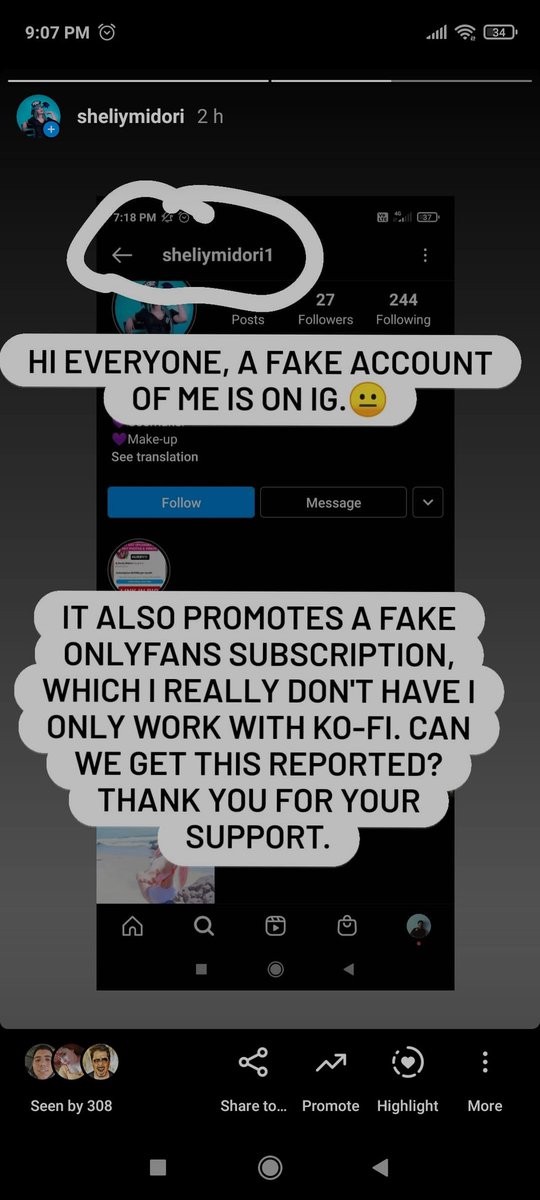 Fake onlyfans account