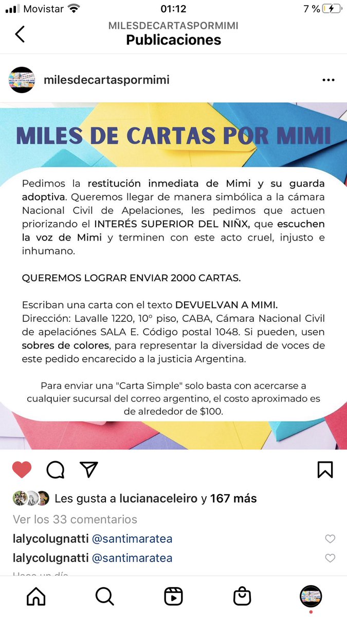 @milesdecartaspormimi #devuelvanamimi