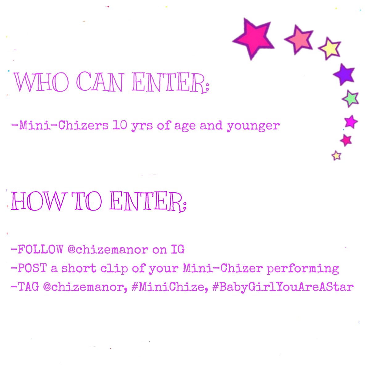 ChizeManor's tweet photo. #MiniChize #MiniChizeTakeover #chize #chizemanor #BabyGirlYouAreAStar #contest #talentcontest #hiddentalent #girlsjustwannahavefun #Spring #springfashions #springarrivals #girls #girlsfashion #girlstyle #girly #cuteoutfits #girlgang #shoplocal #shopsmart #shopchize https://t.co/gIB1stq8H0