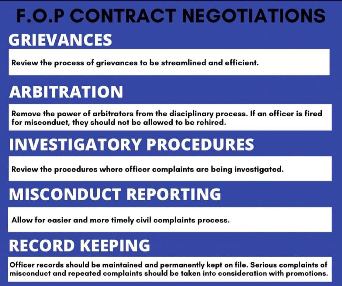Topeka community. As a reminder, FOP union contract is up for negotiation. Please consider emailing your council person, Mayor and City Manager that we must work towards needed reform.
City Council Body email: council@topeka.org
                    phone: 785 368 3710