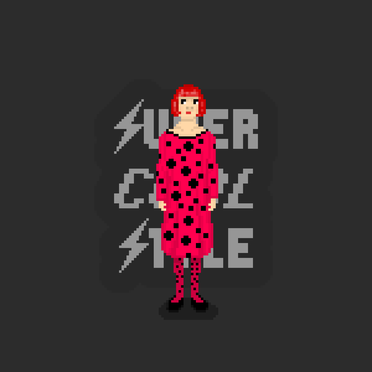dbdbking's tweet photo. #SuperCoolStyle 013 Dark: Y. Kusama @opensea! #nft #opensea https://t.co/fUckTHrN1e https://t.co/4kyWYU8opm