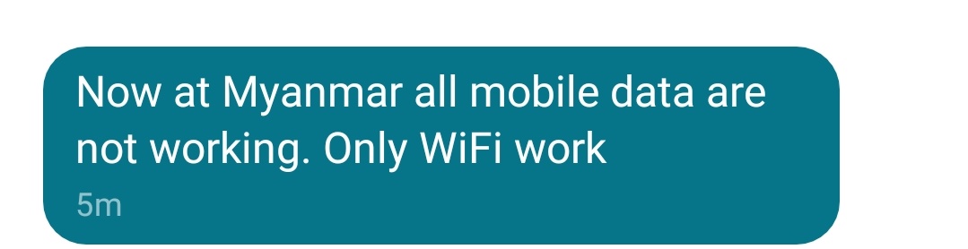 Am told many areas in #Yangon #Myanmar unable to access data via mobile services. Different screens show various Telcos with low or no signals. Many reliant on home WiFi now. During protests, many have been streaming live videos of violence from ground #WhatsHappeningInMyanmar