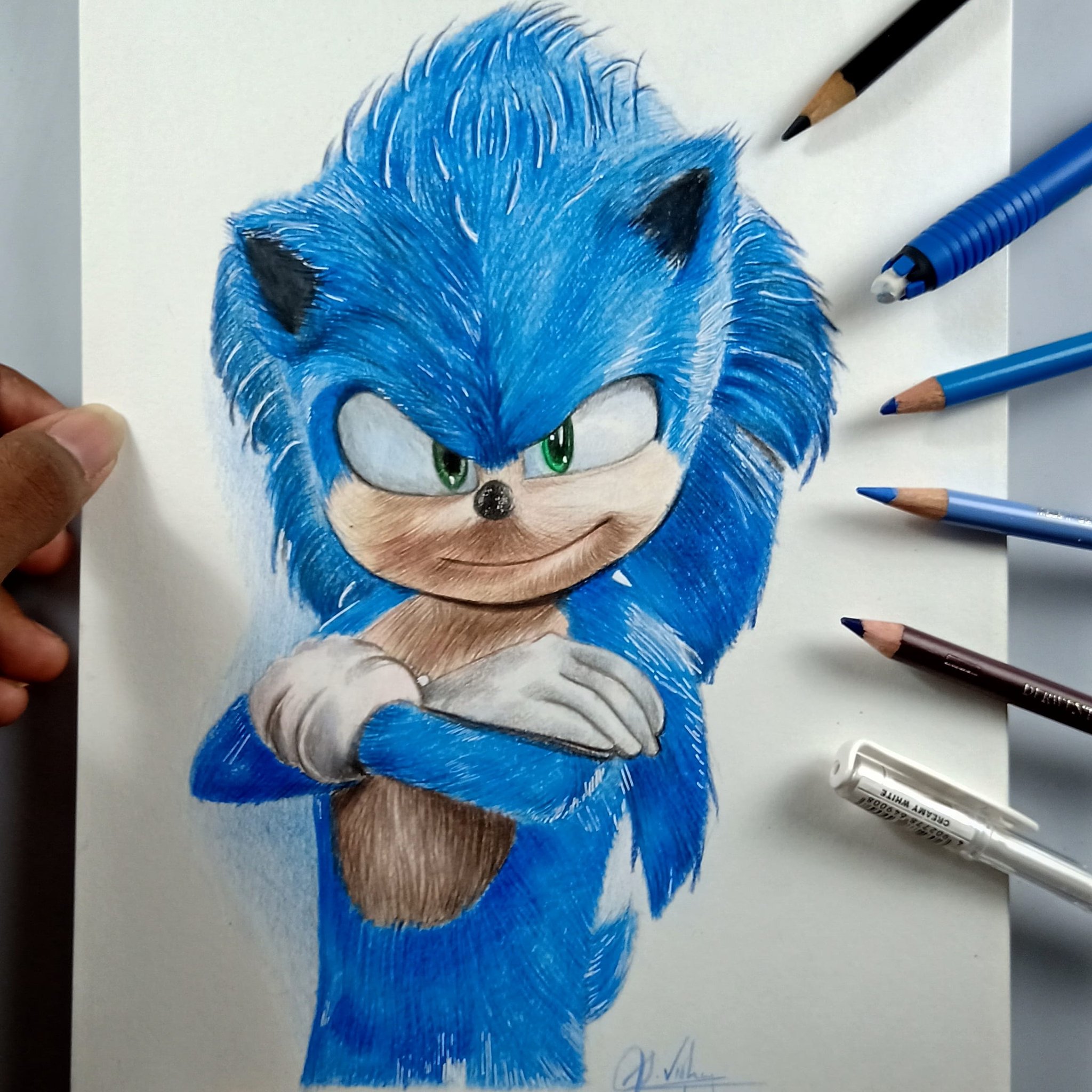 Sonic The Hedgehog Drawings In Pencil