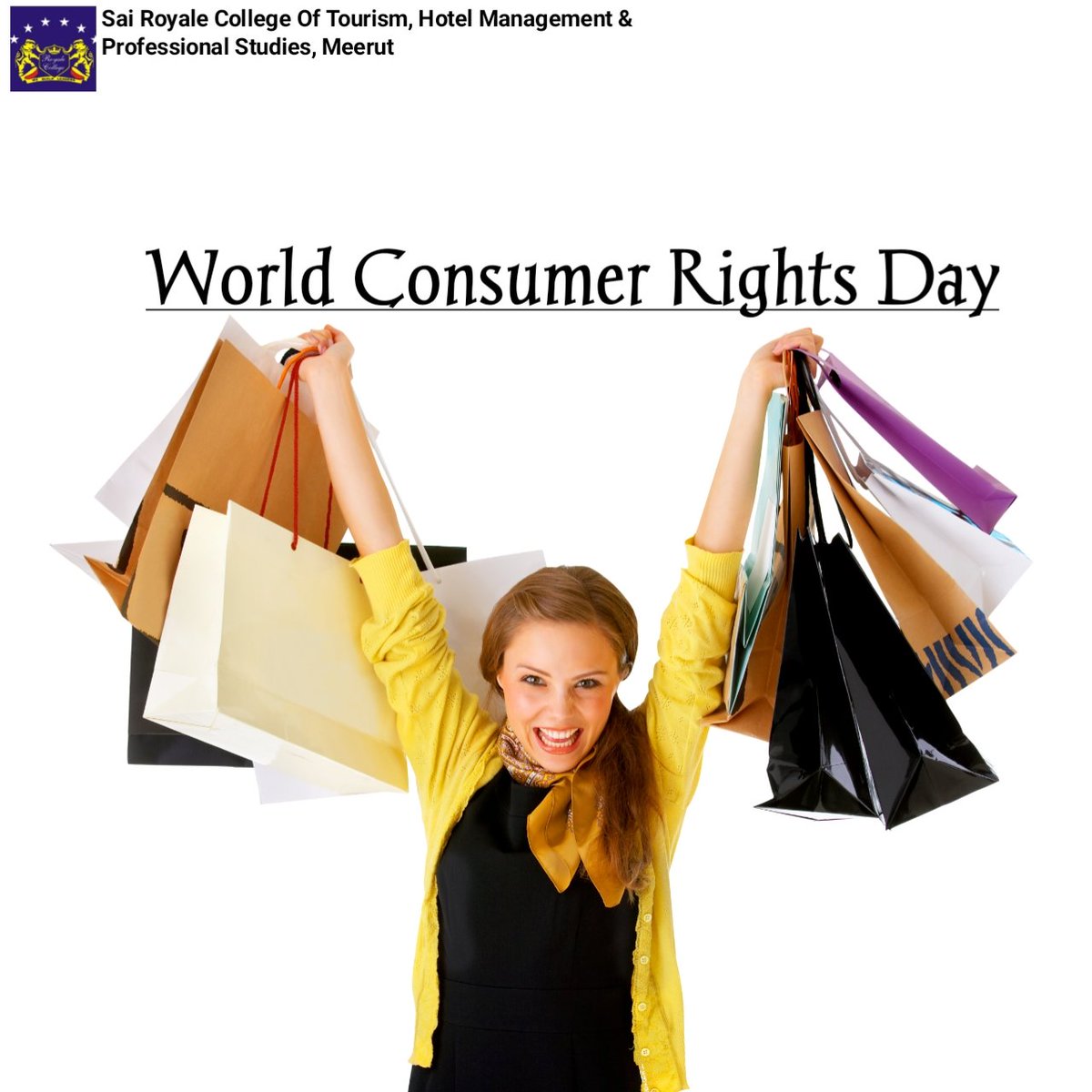 RoyalecollegeHM's tweet photo. It takes honesty and gentleness to make a consumer happy. Practice it harder every time for greater success. Happy World Consumer Rights Day❤
#customer #customerday #consumer #consumerday #royalecollege #sairoyalecollege #royalecollgemeerut #travel #safar #airlines #tourism #hm https://t.co/3ySf4PurRe