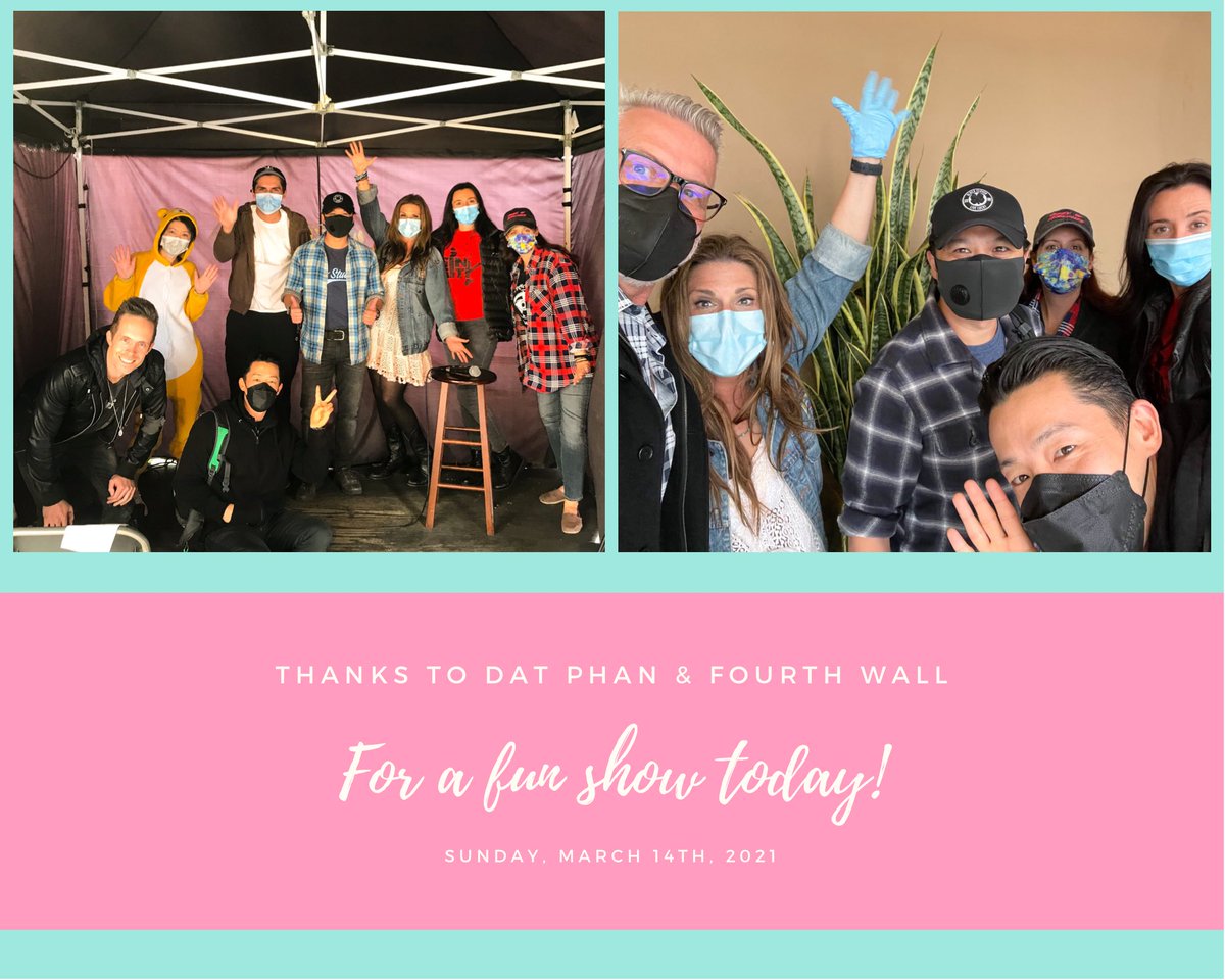 sommerau's tweet photo. Thank you Fourth Wall &amp; @Dat_Phan for a great show today! @JenelleComedy @mmalizaki 

#comedy #datphan #lastcomicstanding #standup #inpersoncomedy #outdoorcomedyshow #sundayfunday #sundayvibes #sunday https://t.co/tKbEbFiKU1