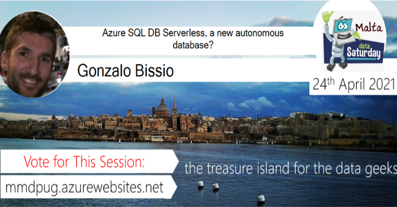 Dennes's tweet photo. #MaltaDataSaturday - Build your own conference, vote for this great session: https://t.co/TpyaxMYgQa #Malta .@gbissio #Microsoft #Azure #DataPlatform #Serverless #AzureSQL #MaltaDataSaturday