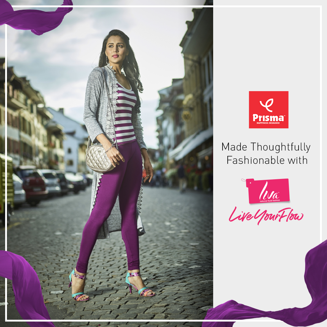 LIVA Fluid Fashion on X: Be chic yet comfortable with @brandprisma leggings.  Prisma leggings for women are made with Nature based fabrics by LIVA. Look  for the LIVA tag every time you