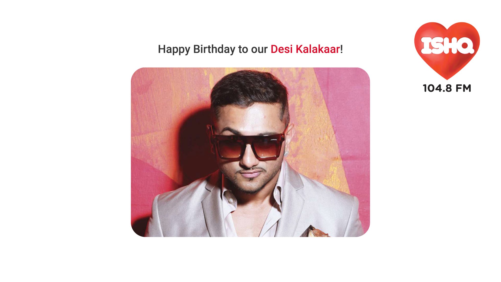 Happy Birthday to our superstar, Yo Yo Honey Singh.    