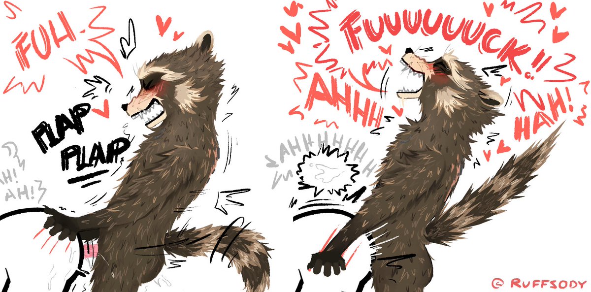 ruffsody's tweet photo. sort of completed that rocket raccoon art! #nsfw #yiff #furryart #furry #rocketraccoon https://t.co/lBVDMZH8lk