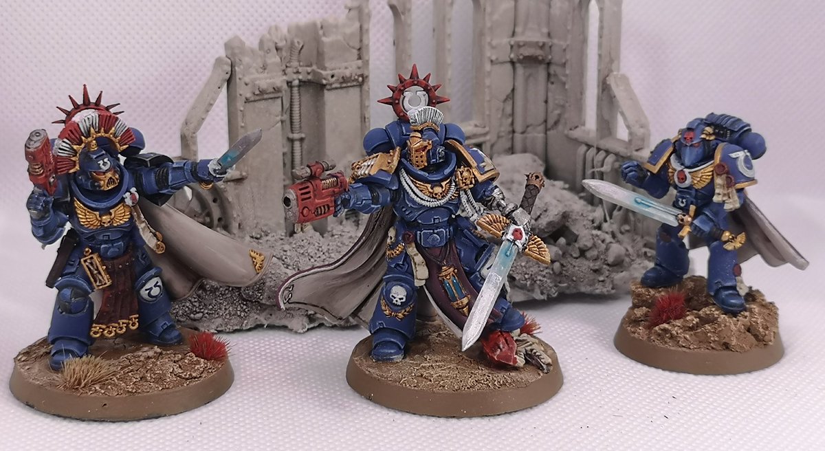 Plutonium_OD's tweet image. #MarchForMacragge completed.
Ultramarines 5th Company Primaris Captain, and Lt. Commander (Chapter 2IC) in power armour and Primaris version.

(see thread for more pics) 

#WarhammerCommunity #fluffandfury
#nonstop