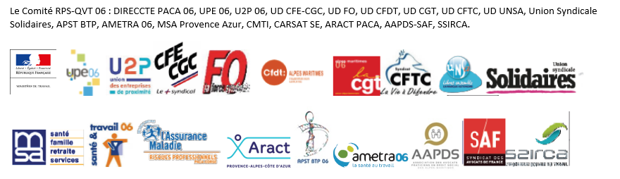 Le Comité RPS QVT du 06 vous propose le Webinaire
Retours d’expériences d’entreprises sur la gestion de la crise sanitaire COVID-19 pour en tirer « les bonnes pratiques » 
Le 19 mars 2021 de 9h à10h30. Inscription gratuite sur le lien suivant : billetweb.fr/matinale-rps-q