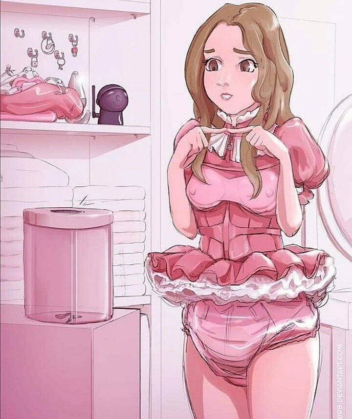 Lock yourself in your nappy and hide the key #diapersissy #sissygirl #diape...