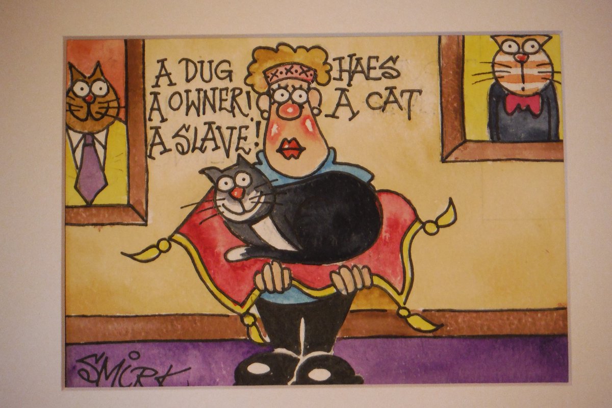 SMIRKINK's tweet photo. Weh Heh! Cartoon today! Catology! #shetland, #shoplocalfirst, #healthcraft, #smirk😏, #smirkink https://t.co/eJxVXmhhU9