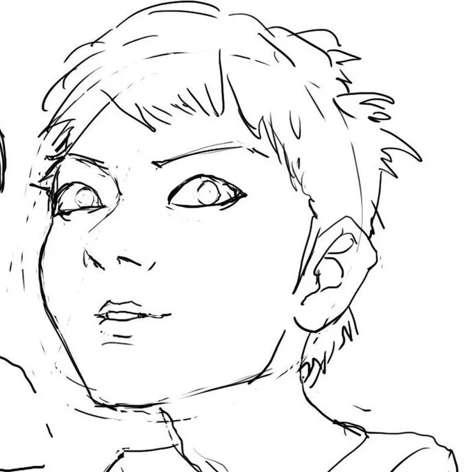 以前描いたりゅうせい選手 