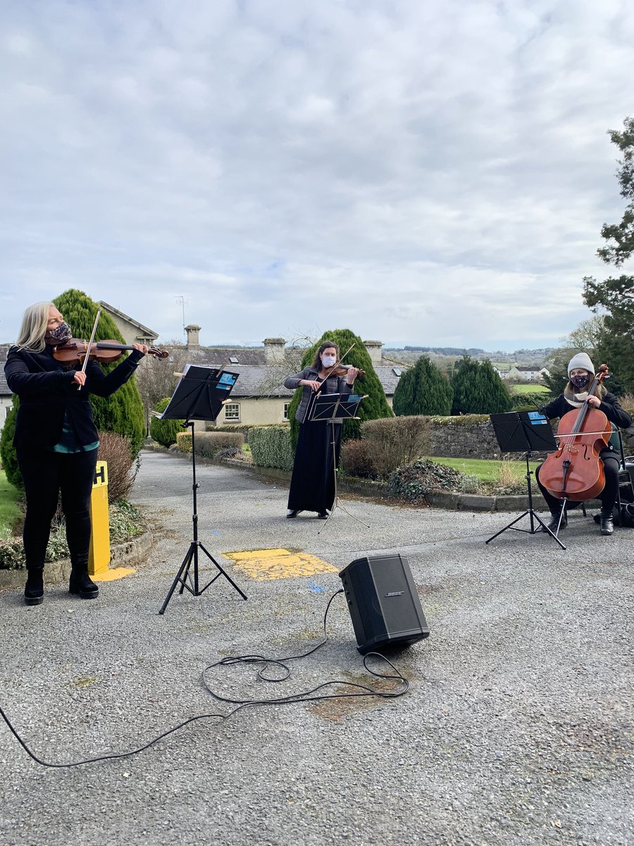SimonMorganIRL's tweet photo. What a week in Kilkenny performing #covidcareconcerts with the epic #sylviaroberts #jennydowdall and #MariaRyan. Many thanks to the tireless @MMMquartet and to @AgeFriendlyIrl @creativeirl @HealthyIreland and Mary Butler and all at the @KKArtsOffice https://t.co/8RWo27pTEJ