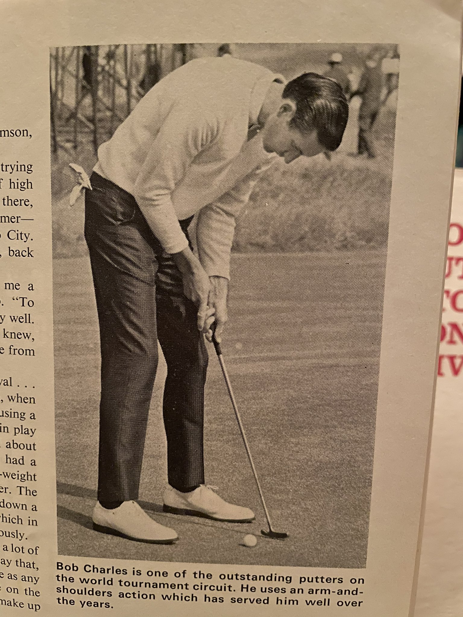 Happy 85th birthday to Bob Charles. Has that born with a putter in his hands look. Like Crenshaw and Faxon. 