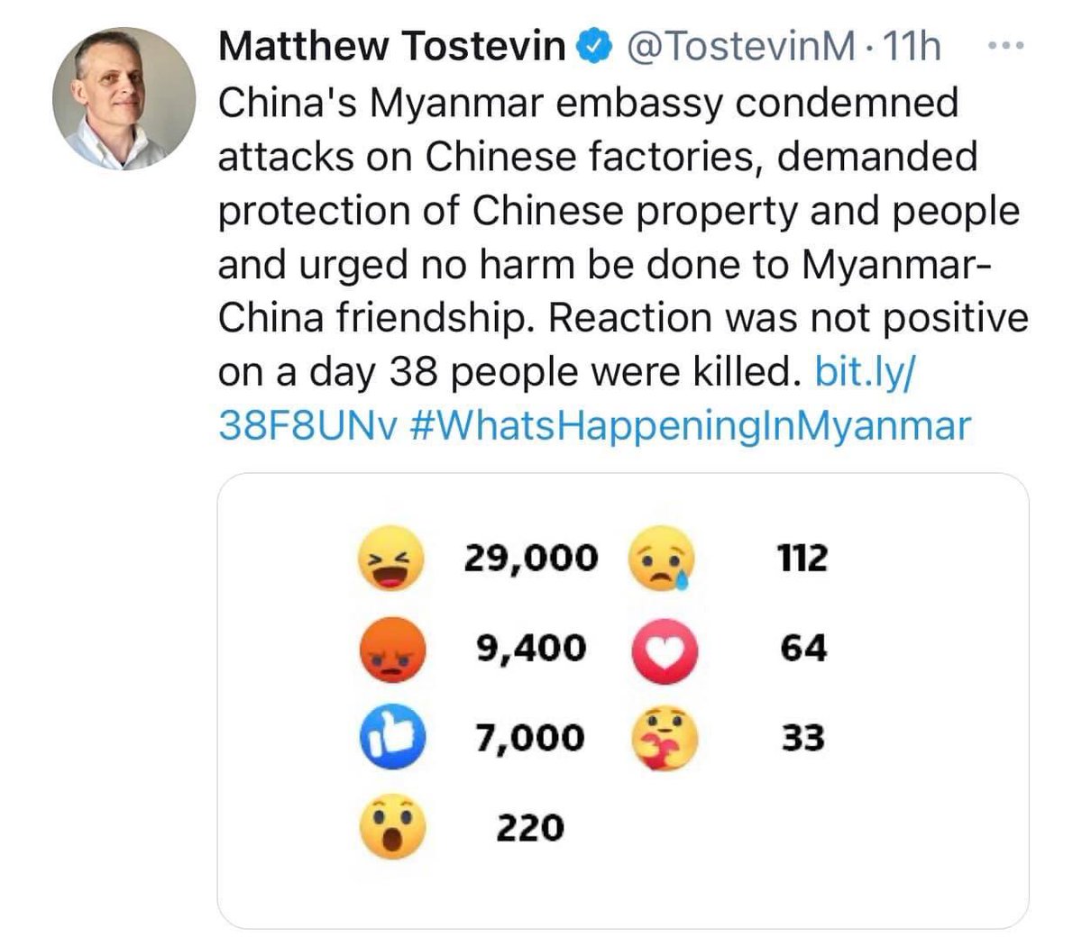 China funded factories were burned by the military not by the protesters. They even got shot from those junta terrorists 
#WhatsHappeningInMyanmar
#Mar15Coup #WeNeedR2PInMyanmar