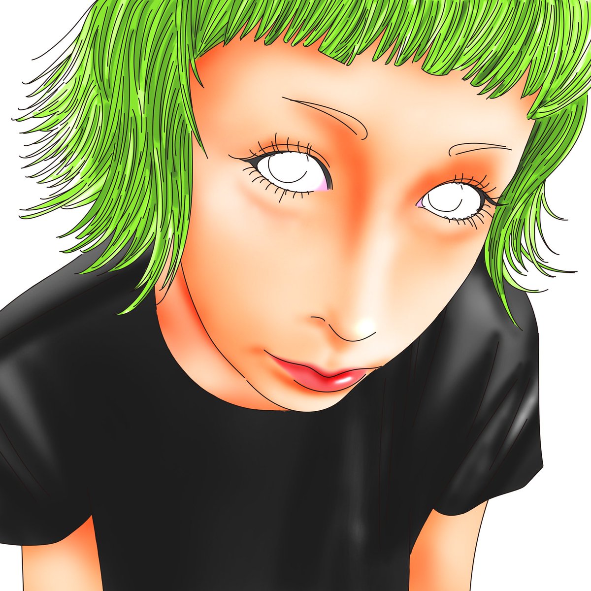 ココ 絵描きマーケター 木村カエラさん似顔絵イラスト Kaela Staff ショートヘア女子バンザイ 似顔絵 ショートヘア ポートレート アイコン作成 女の子イラスト イラストレーター 絵描きさんと繋がりたい