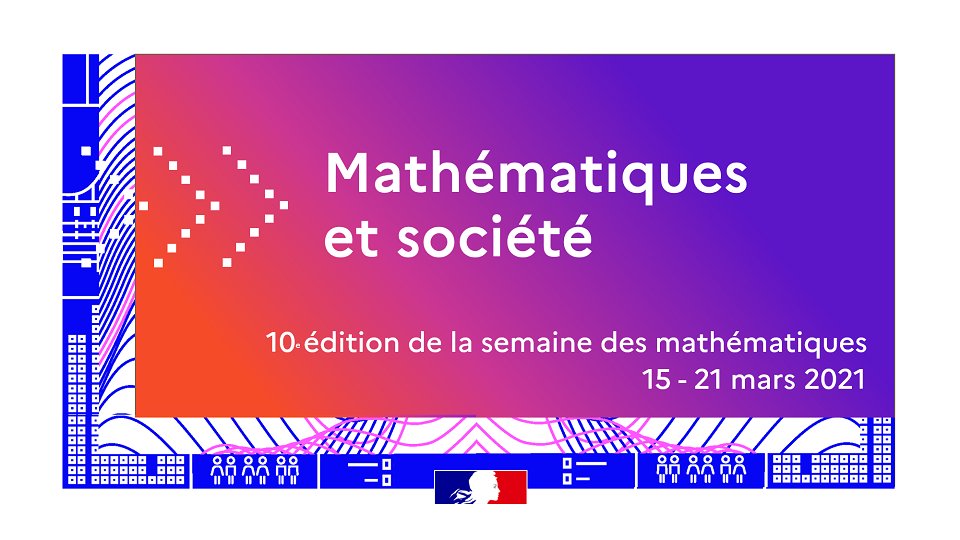 La 10e #SemaineDesMathématiques est lancée dans toutes les académies !
Énigmes, défis, ateliers sportifs ou artistiques, activités culinaires 👩‍🍳: les professeurs ont concocté pour leurs élèves un riche programme sur le thème « Mathématiques et société » 🔎 swll.to/RqxEAN