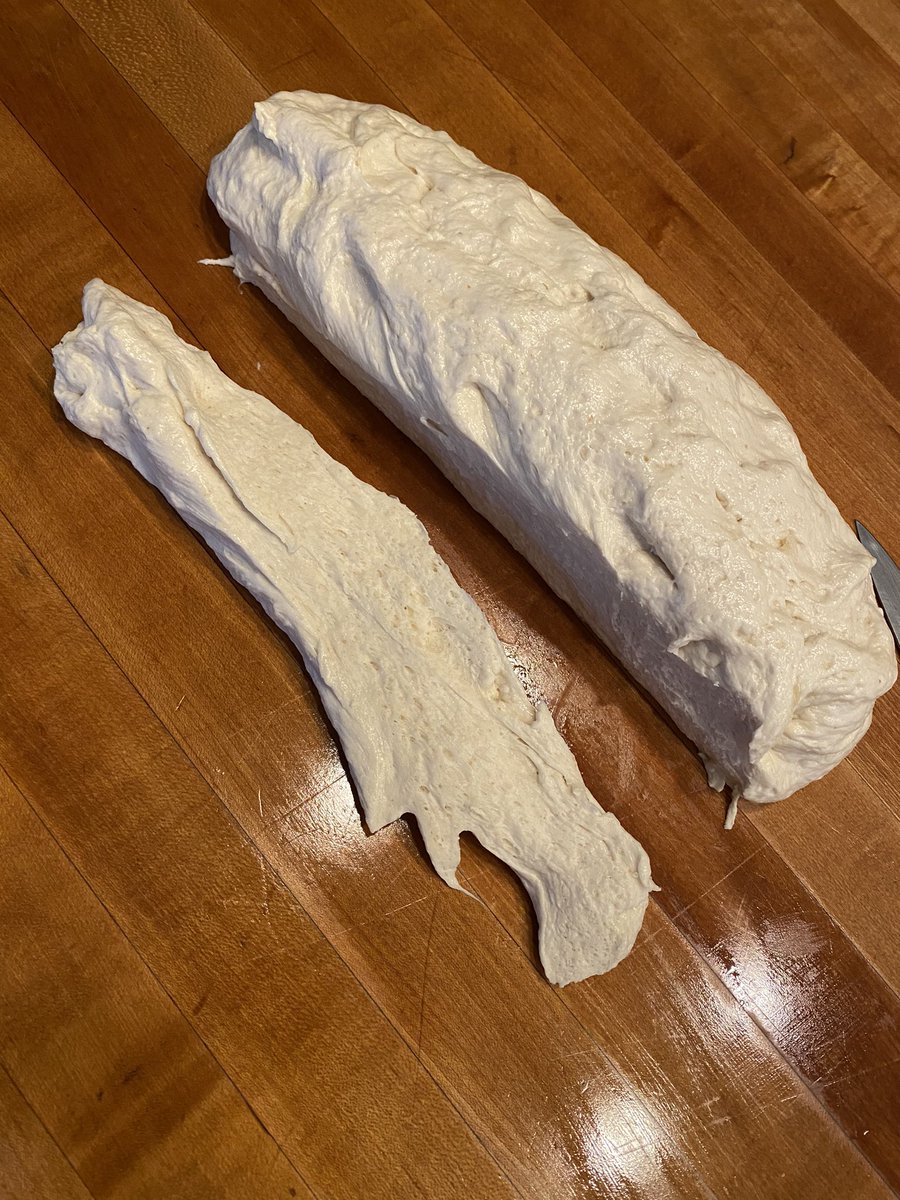 Cut a strip of dough like such. Don’t be shy. Don’t worry about getting it perfect. You won’t. I don’t. It takes years. Just go for it. Nothing bad will happen. Mistakes are still delicious. Next...
